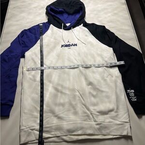 Jordan White, Purple, and Black Hoodie Jacket